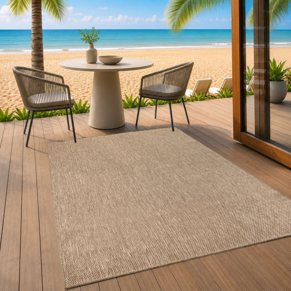 Tapis durable intérieur extérieur, nature, 140 x 200 cm — vue 3