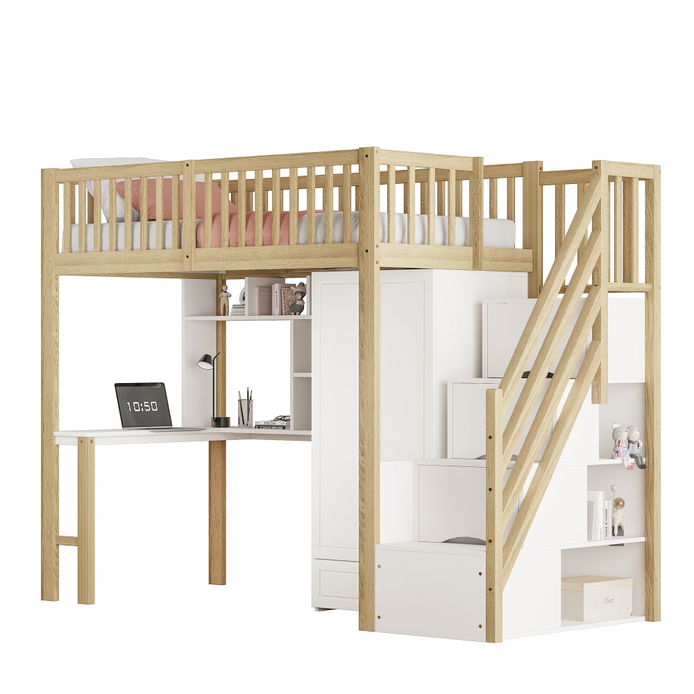 Lit mezzanine 90x200 - bureau