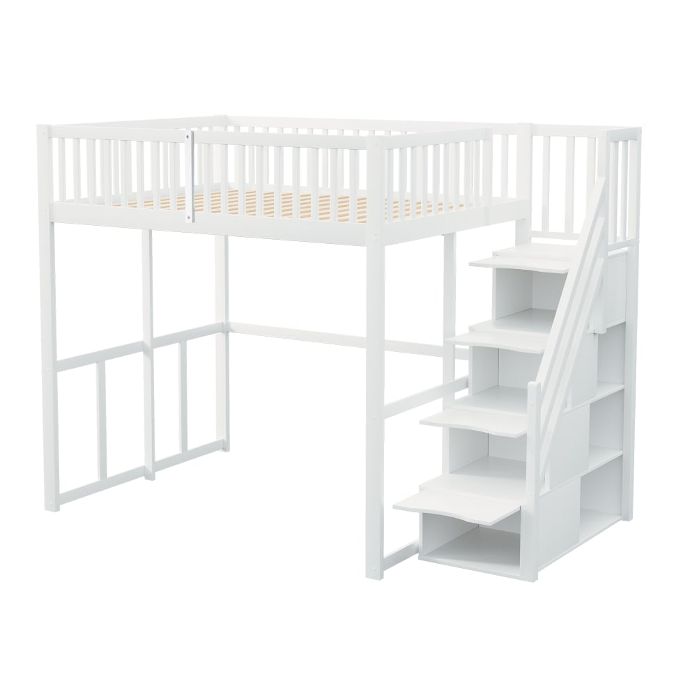 Lit mezzanine 140x200 - escalier
