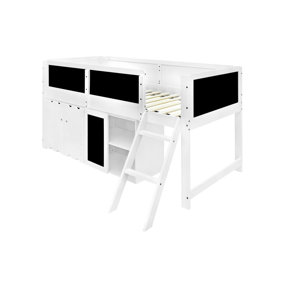 Lit mezzanine enfant - armoire