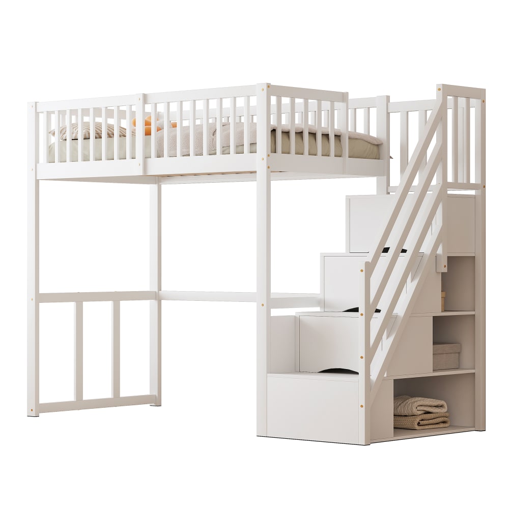 Lit mezzanine 90x200 - rangement