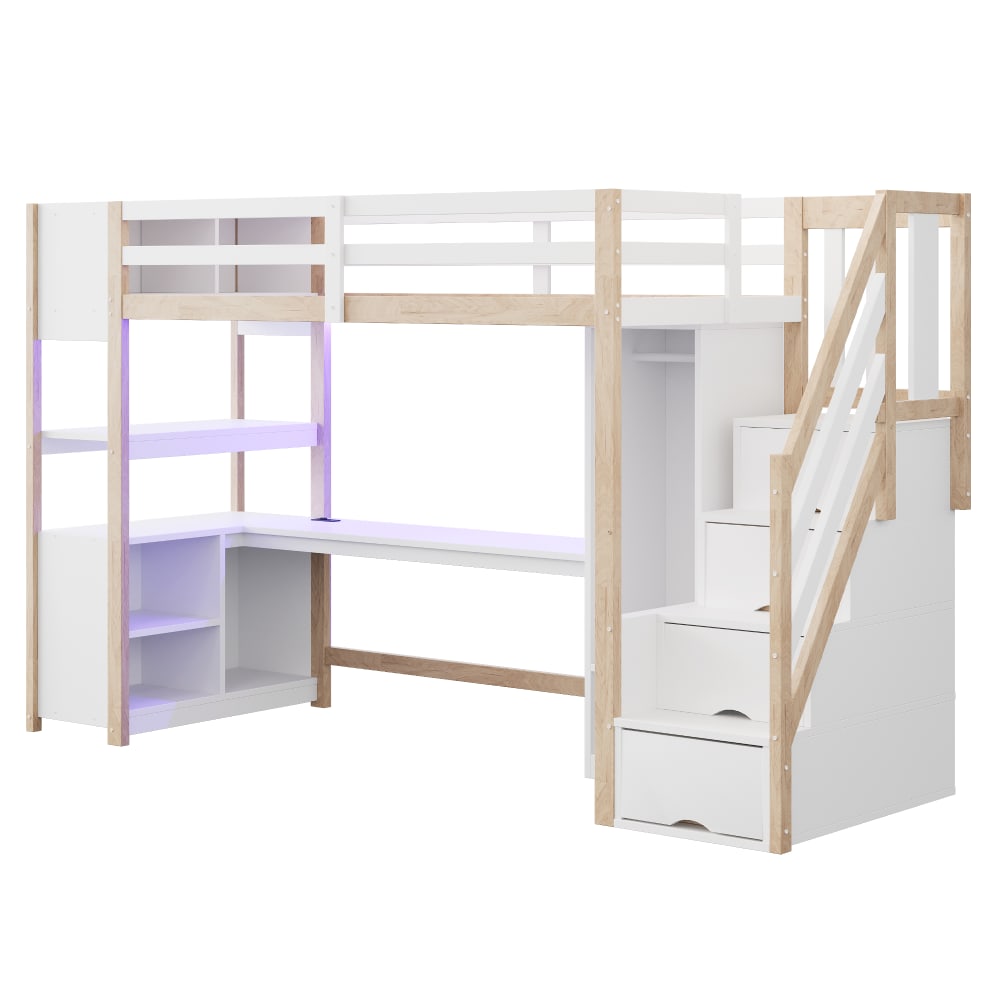 Lit mezzanine 90x200