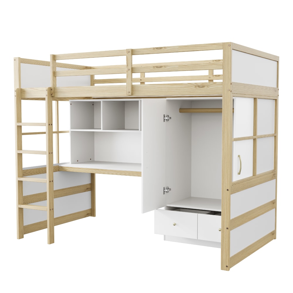 Lit mezzanine enfant - bureau