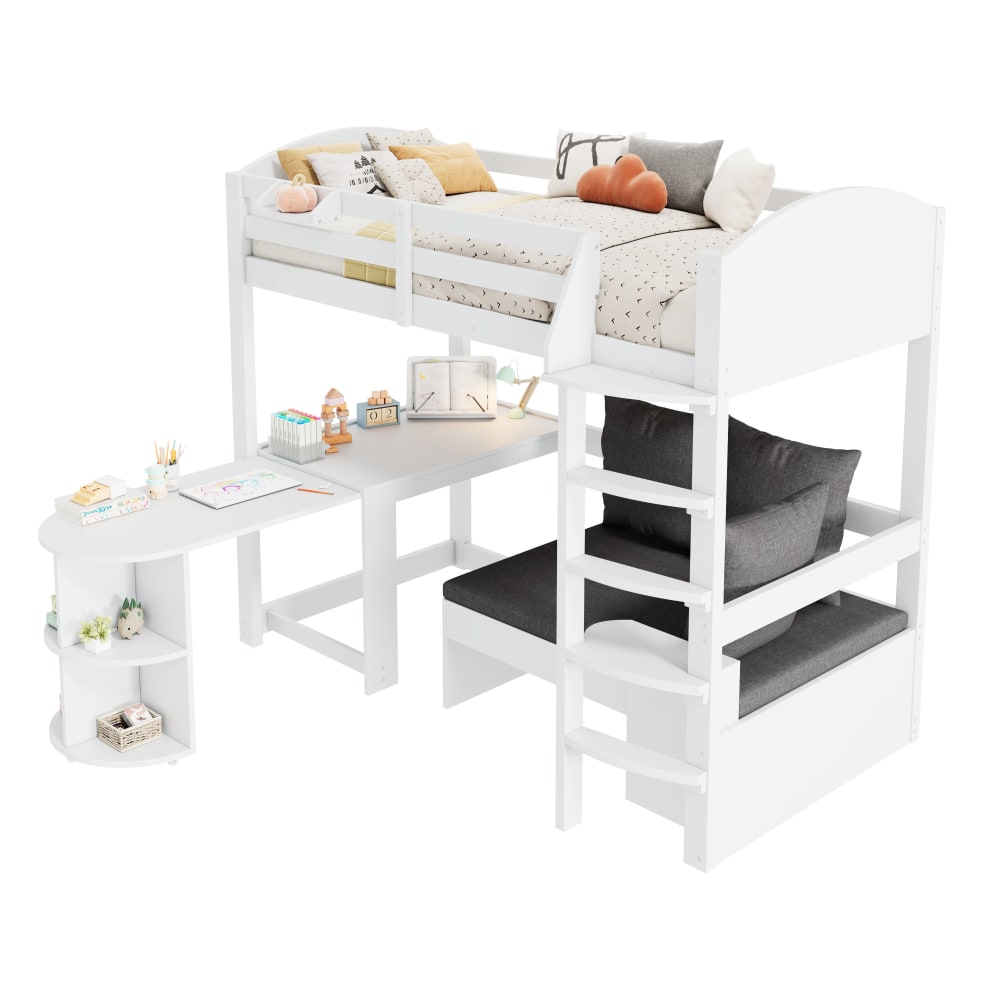 Lit mezzanine enfant - bureau