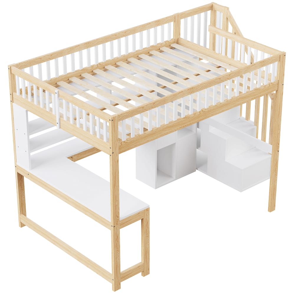 Lit mezzanine enfant - bureau