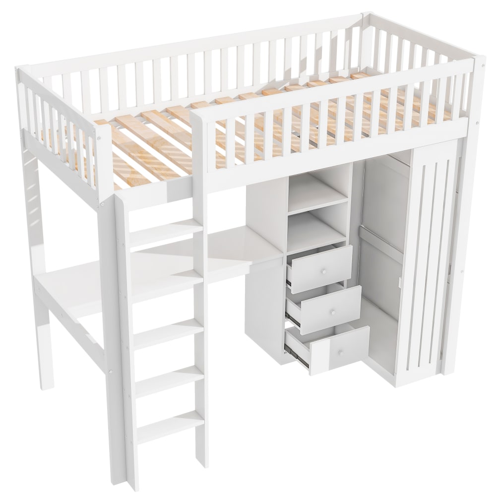Lit mezzanine enfant - bureau