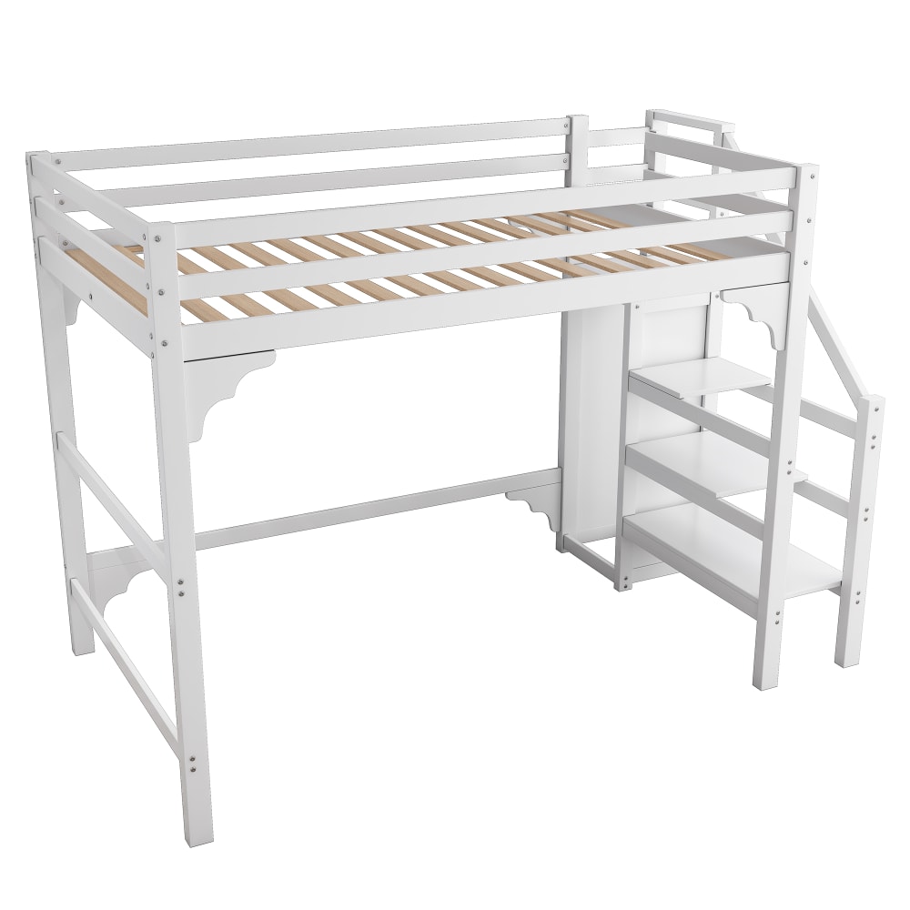 Lit mezzanine en pin