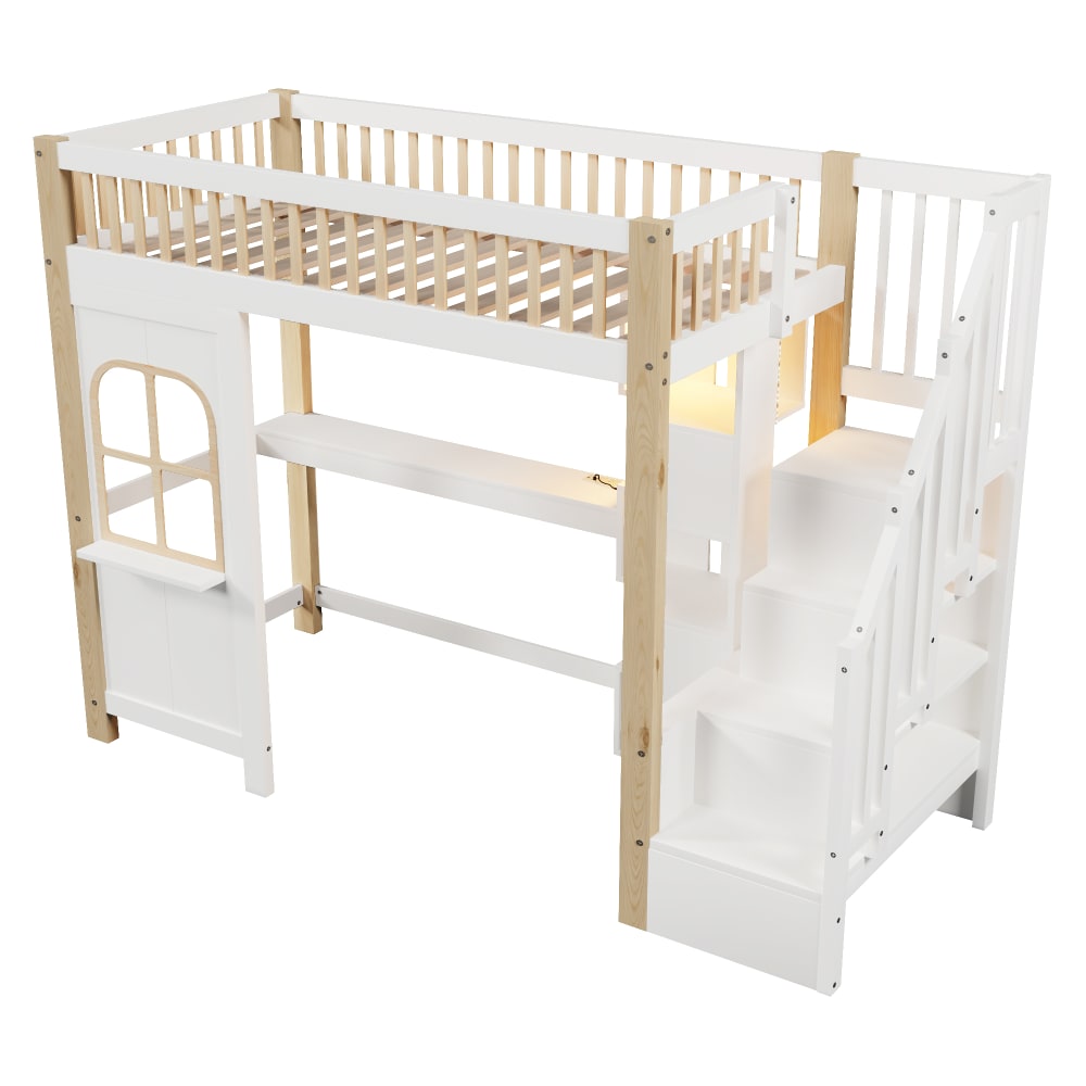 Lit mezzanine enfant - bureau