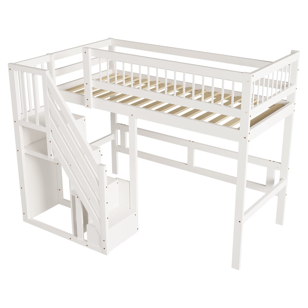 Lit mezzanine 90x200 - rangement