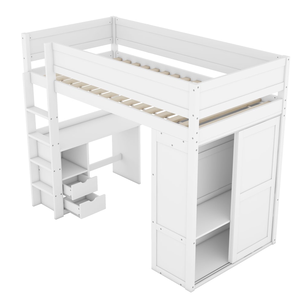 Lit mezzanine enfant - bureau