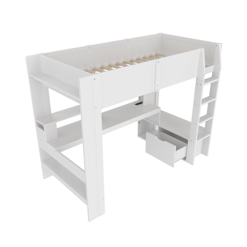 Lit mezzanine en pin