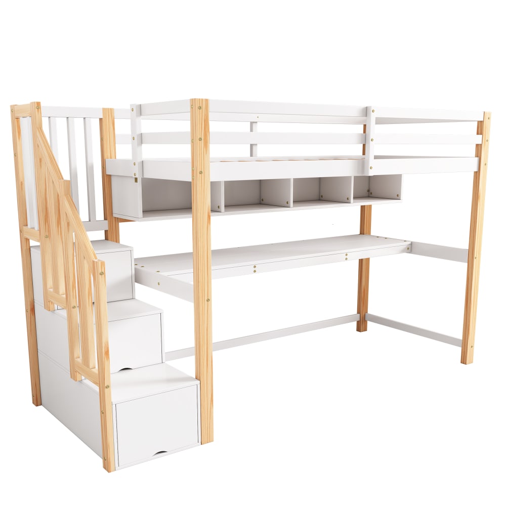 Lit mezzanine enfant - bureau