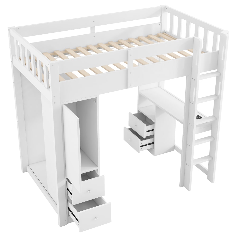 Lit mezzanine enfant - bureau