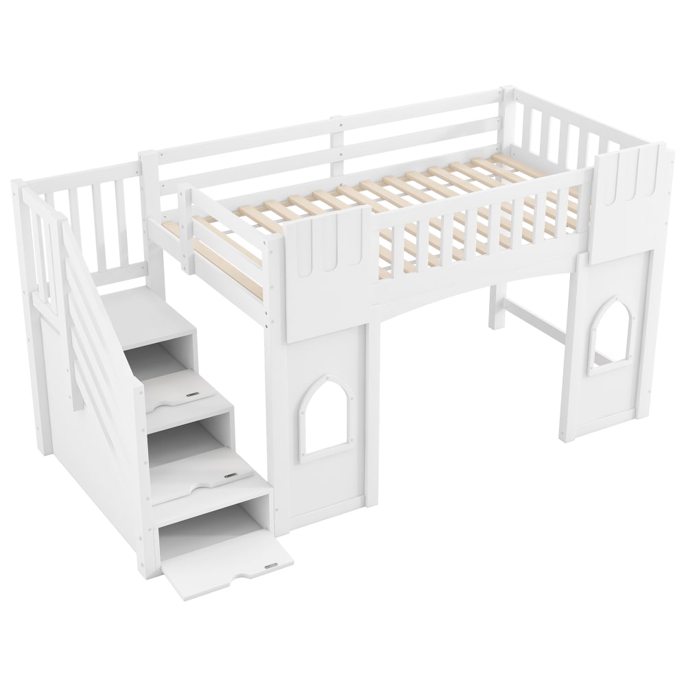 Lit mezzanine enfant 90x200 cm