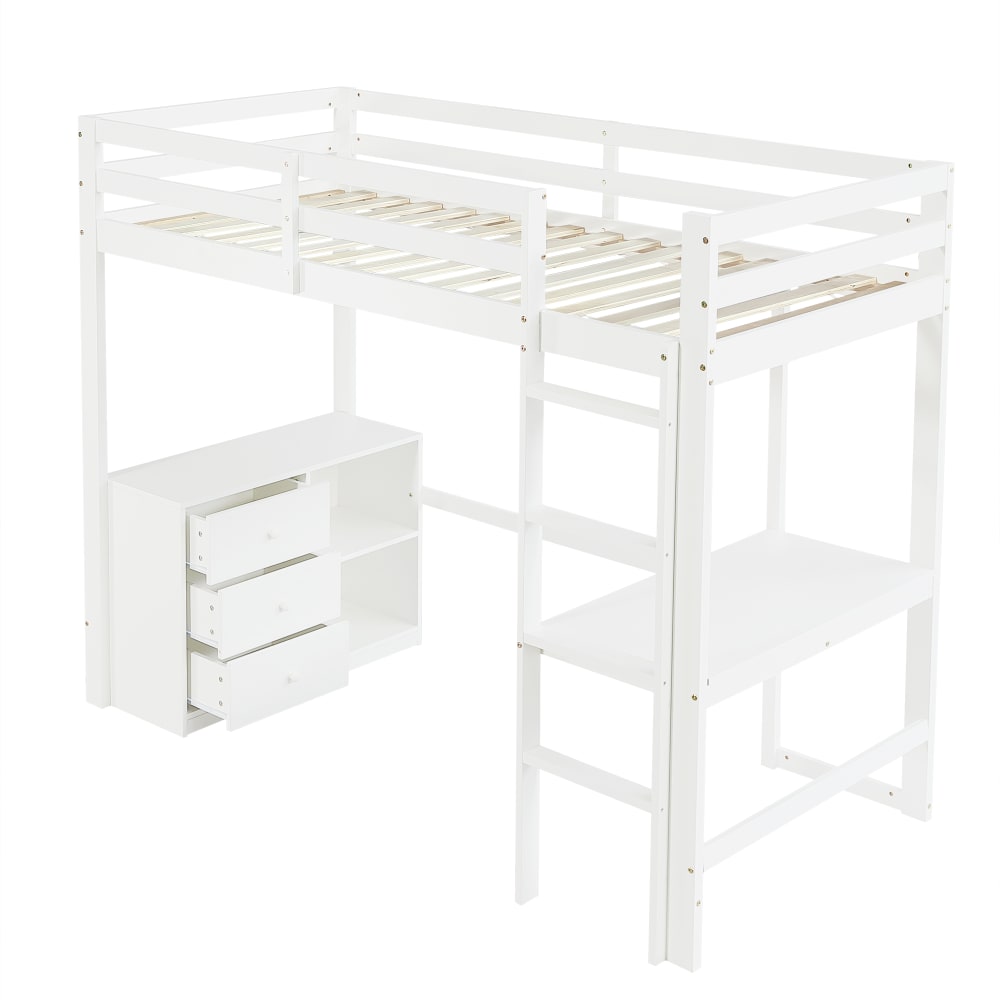 Lit mezzanine enfant - bureau