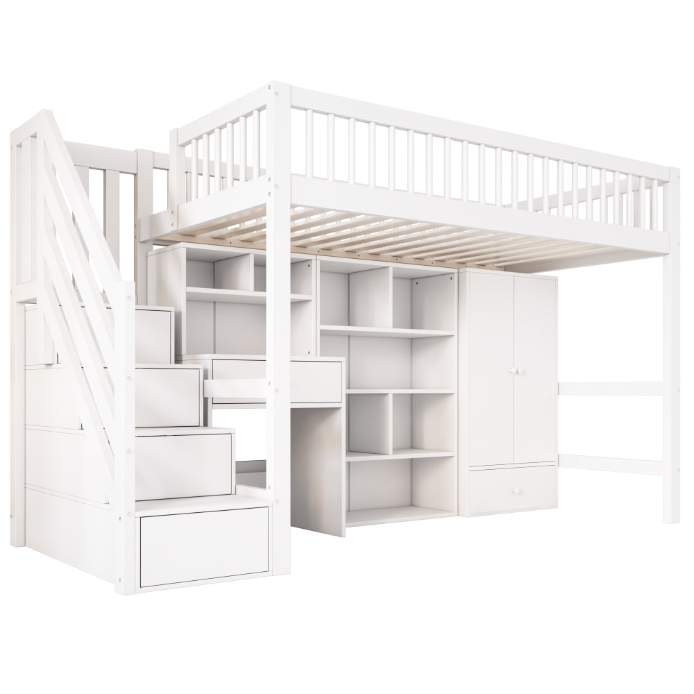 Lit mezzanine 90 x 200 cm avec