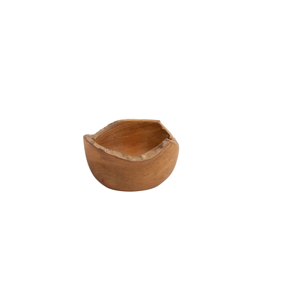 Bol organique en teck, ø 10 cm