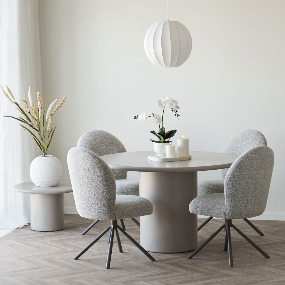Suspension ronde en soie ø40cm - blanc — vue 3