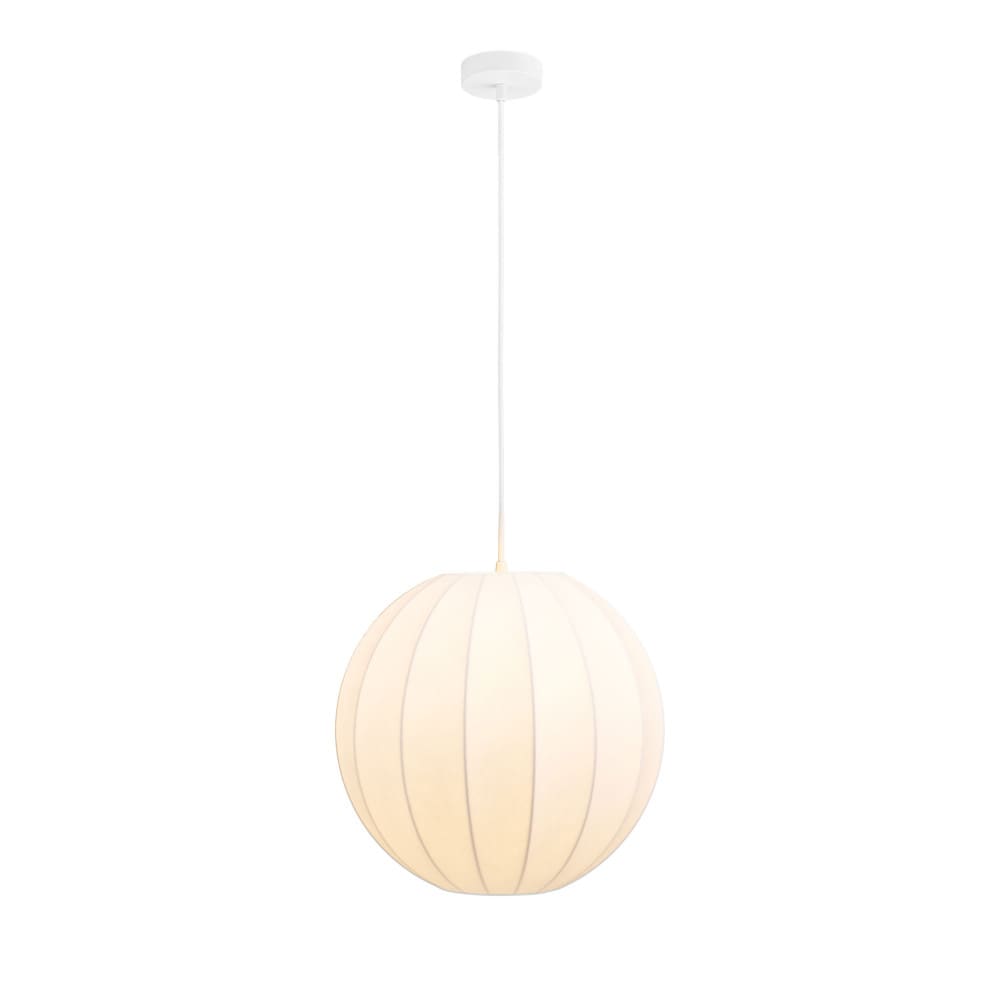 Suspension ronde en soie ø40cm - blanc — vue 4