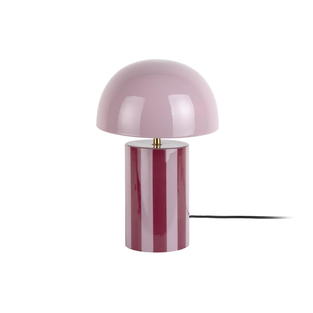Lampe de table métal violet 25x25x34cm
