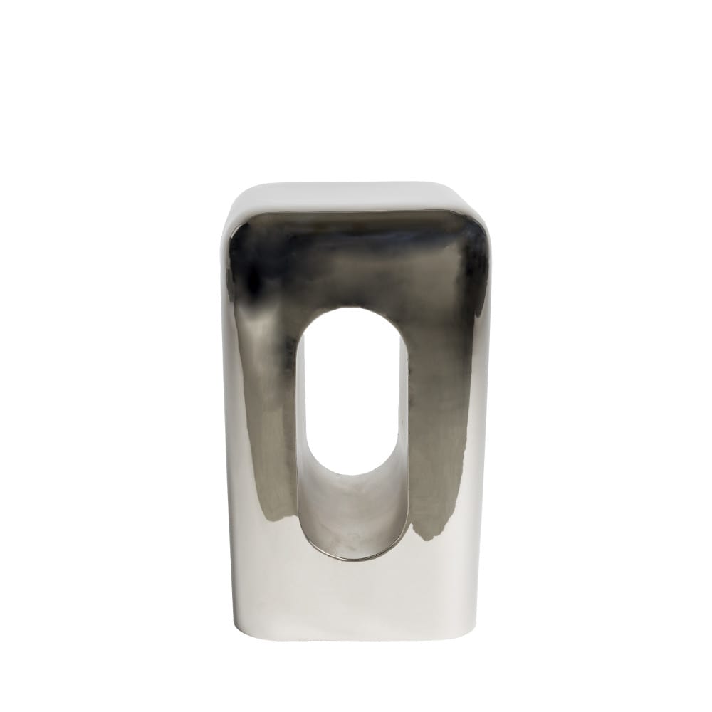 Table d'appoint en métal - Chrome