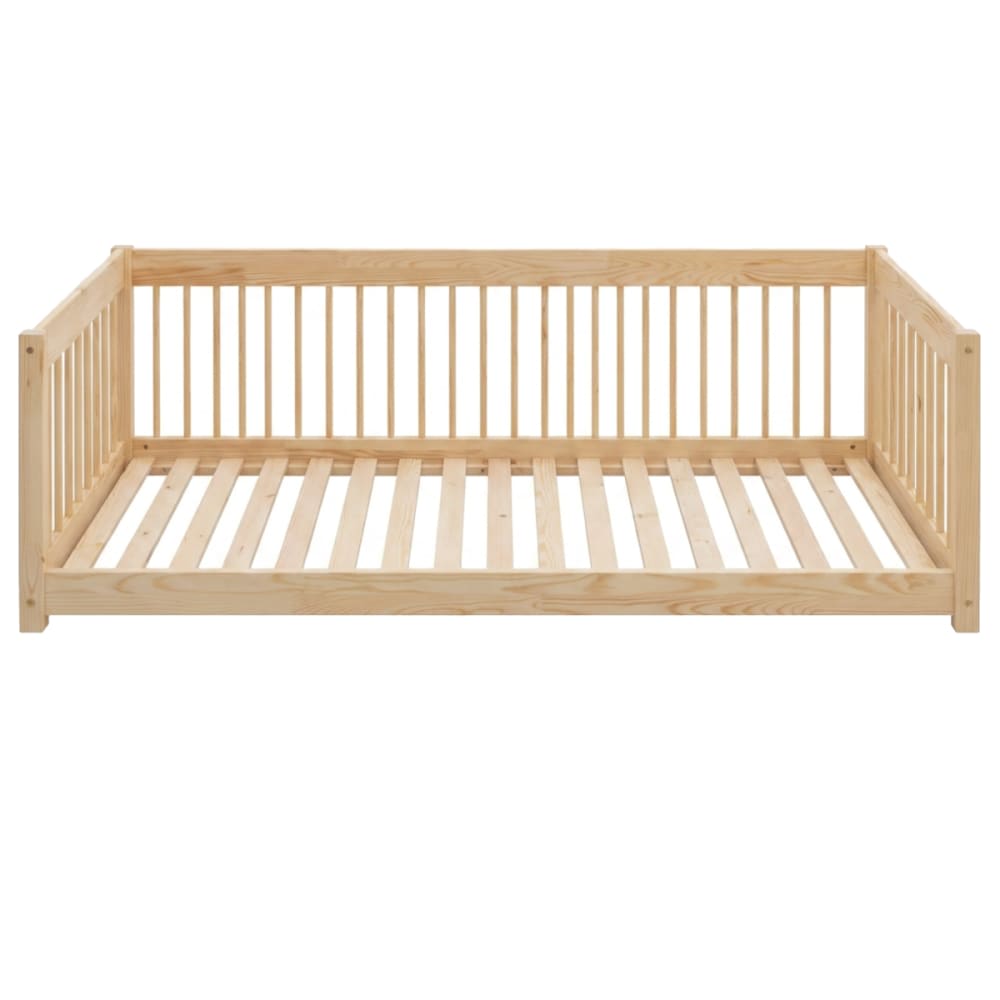 Adeko Kids Kinderbett CWW Massives Kiefernholz 70x140 Beige Baby