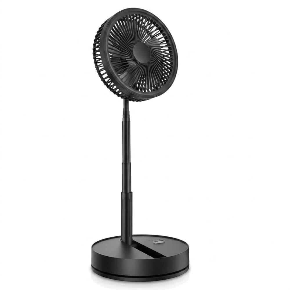 Ventilateur pliable et rechargeable sans fil noir