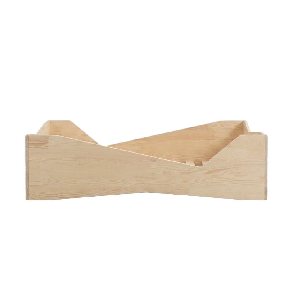 Adeko Kids Kinderbett BOX 5 Massives Kiefernholz 80x190 Beige Baby