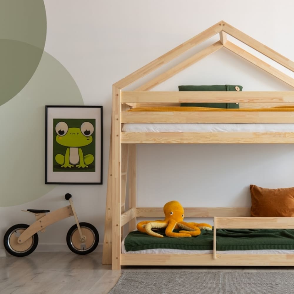Kinder-Etagenbett DMPBA Massives Kiefernholz 90x140 - Maisons Du