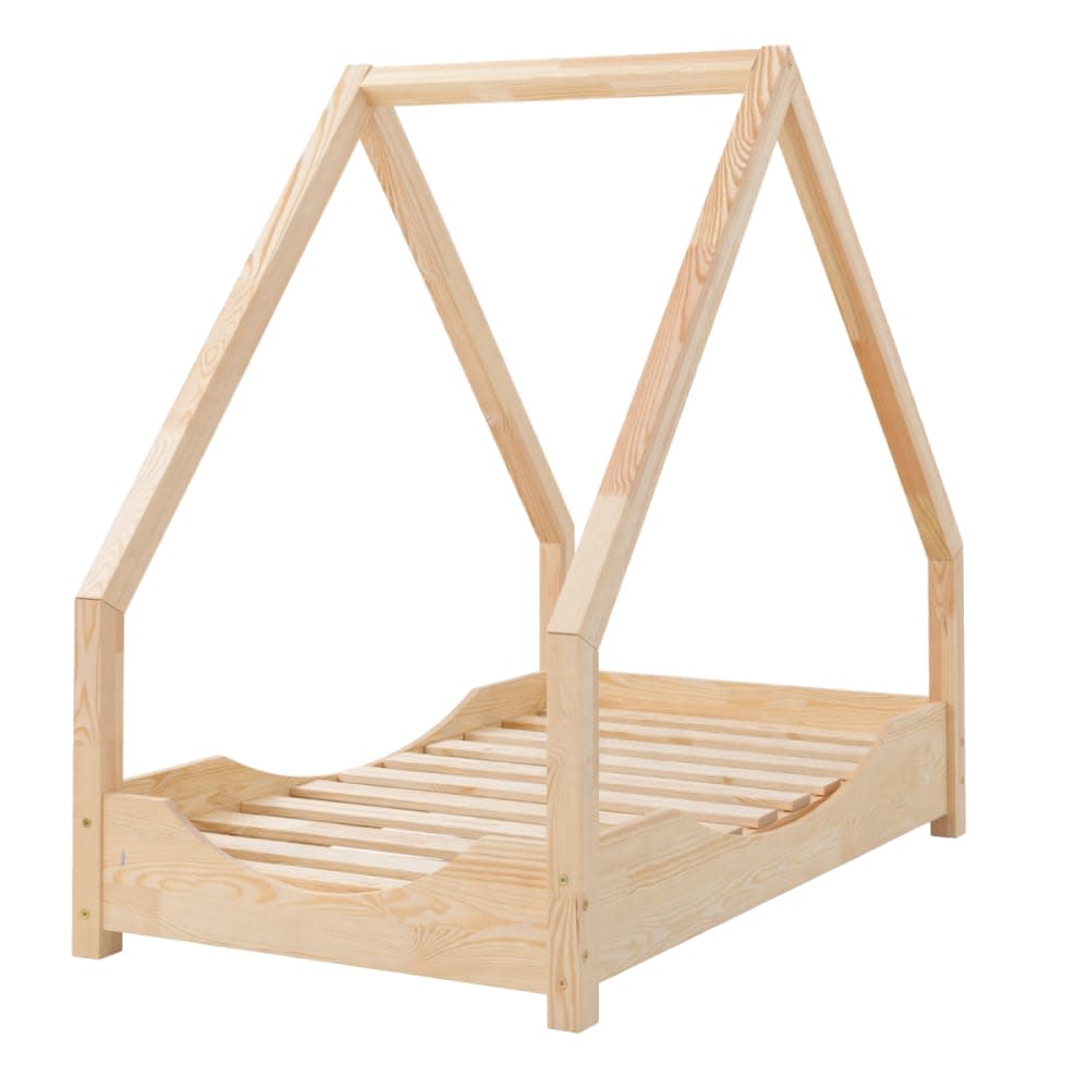 Adeko Kids Kinderbett Loca E Massives Kiefernholz 90x190 Beige Baby