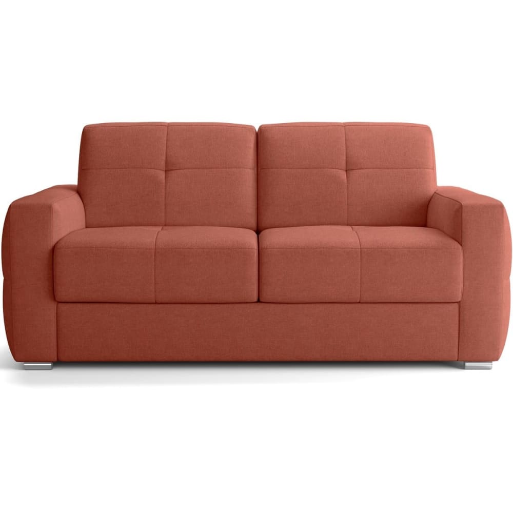 Canapé convertible express 3 places en tissu chenille terracotta Canapé convertible express 3 places en tissu chenille terracotta