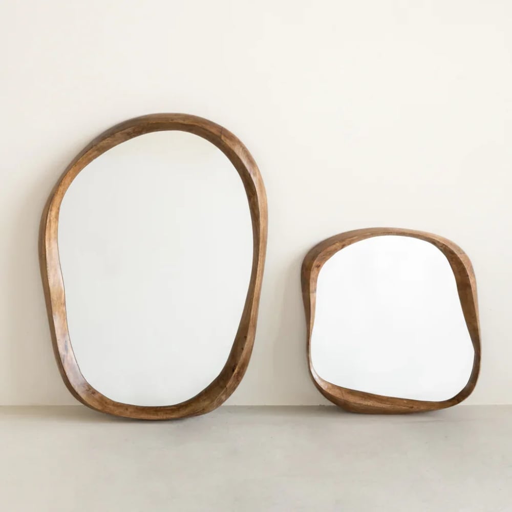 Spiegel aus Holz braun 41.3 * 5 * 43 cm - Maisons Du Monde