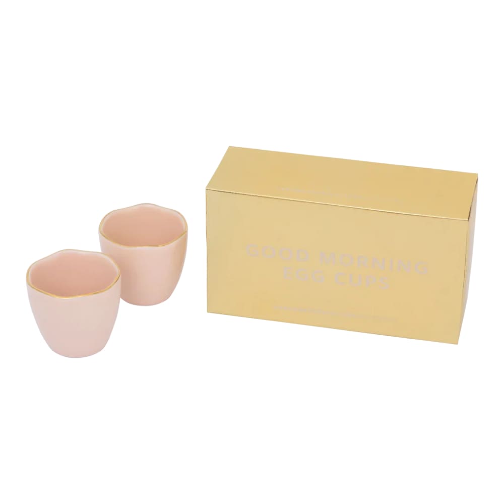 Coquetier en porcelaine rose 5 * 5 cm / 14 * 5 * 8 cm