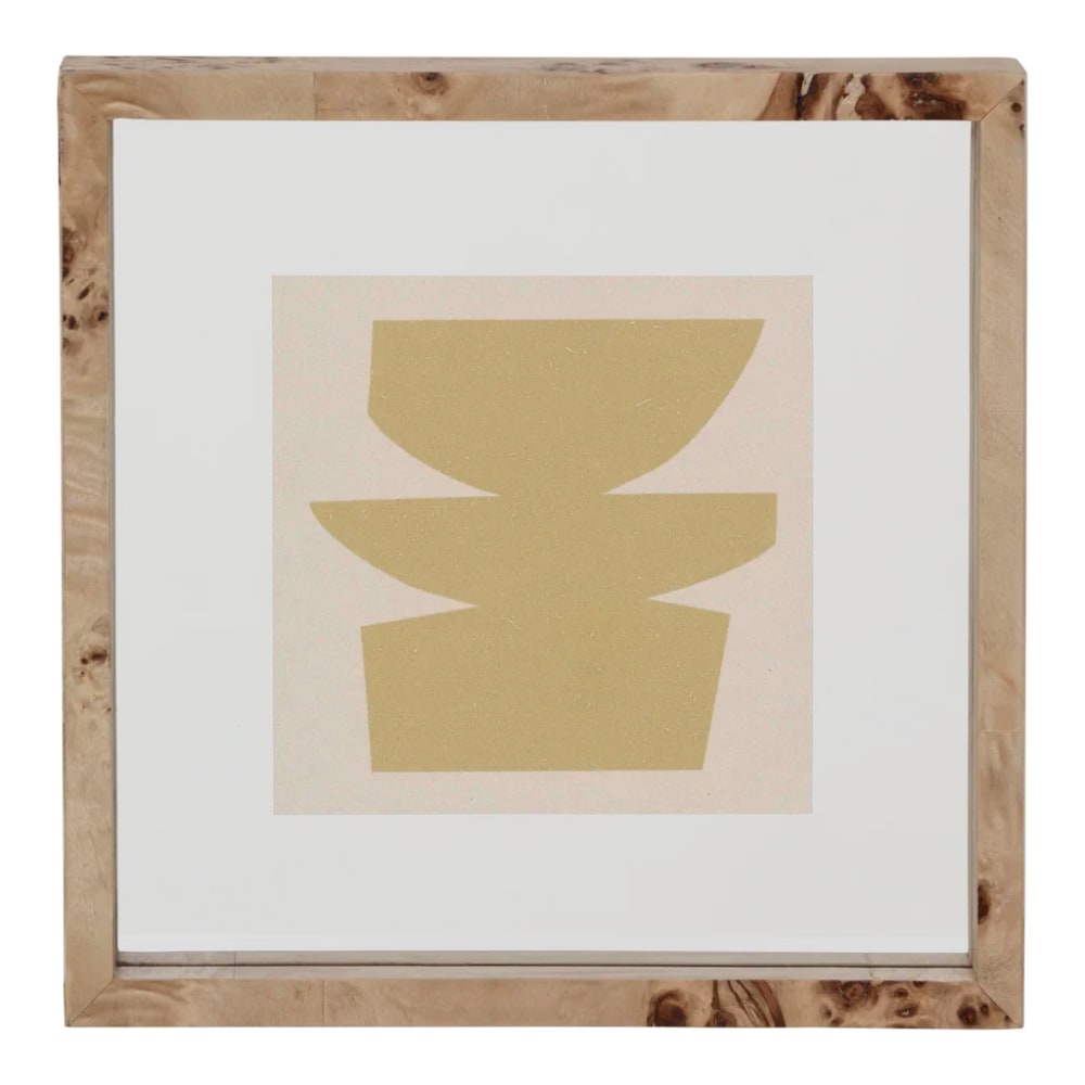 Cadre photo en bois beige 23 * 23 * 4 cm
