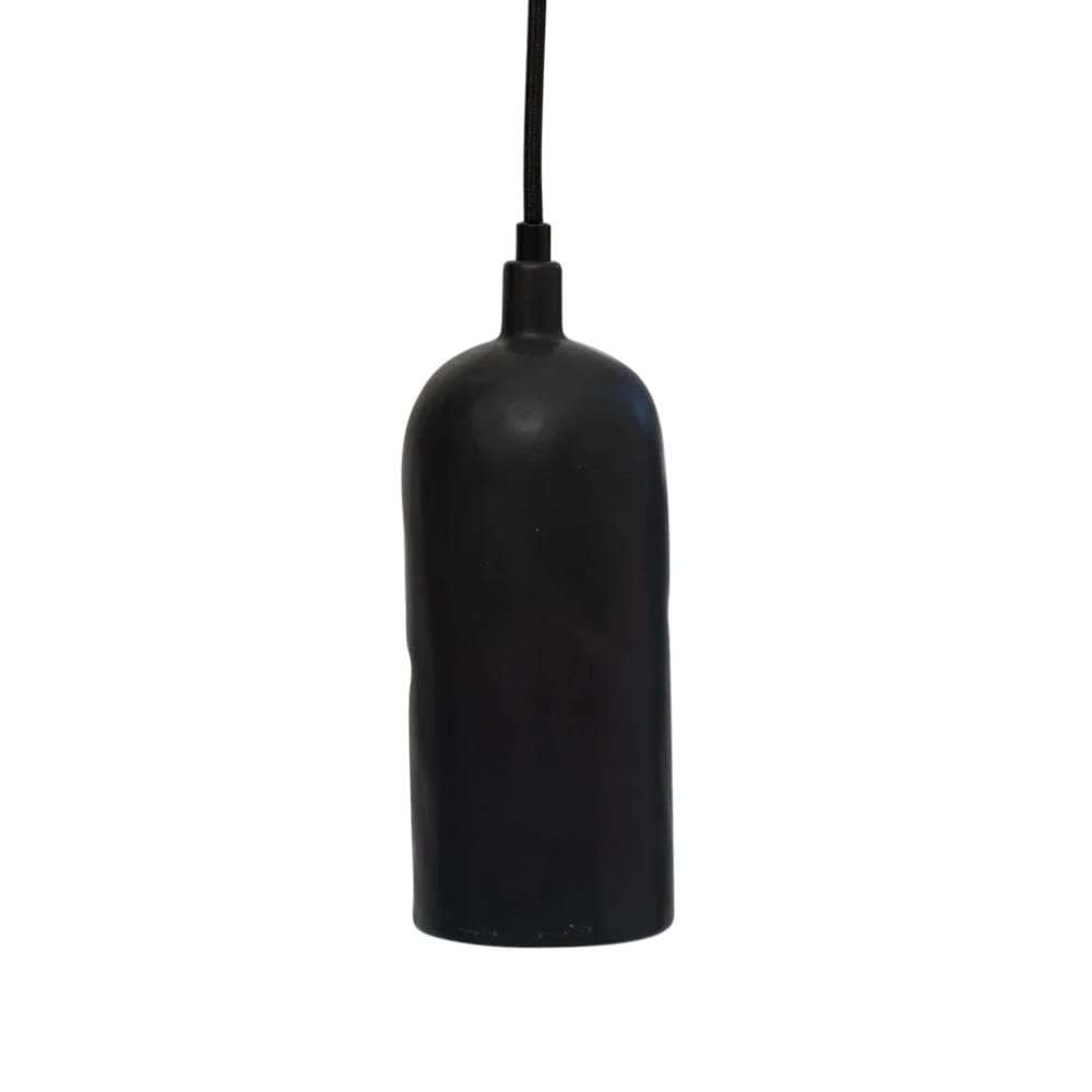 Urban Nature Culture Hängelampe aus Keramik schwarz Ø 8.5 * 23 cm - Keramik