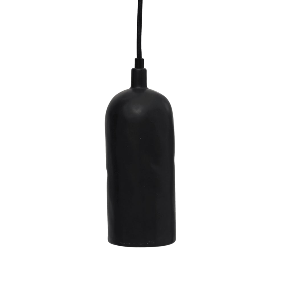 Lampe suspendue en céramique noire ø 8.5 * 23 cm — vue 4
