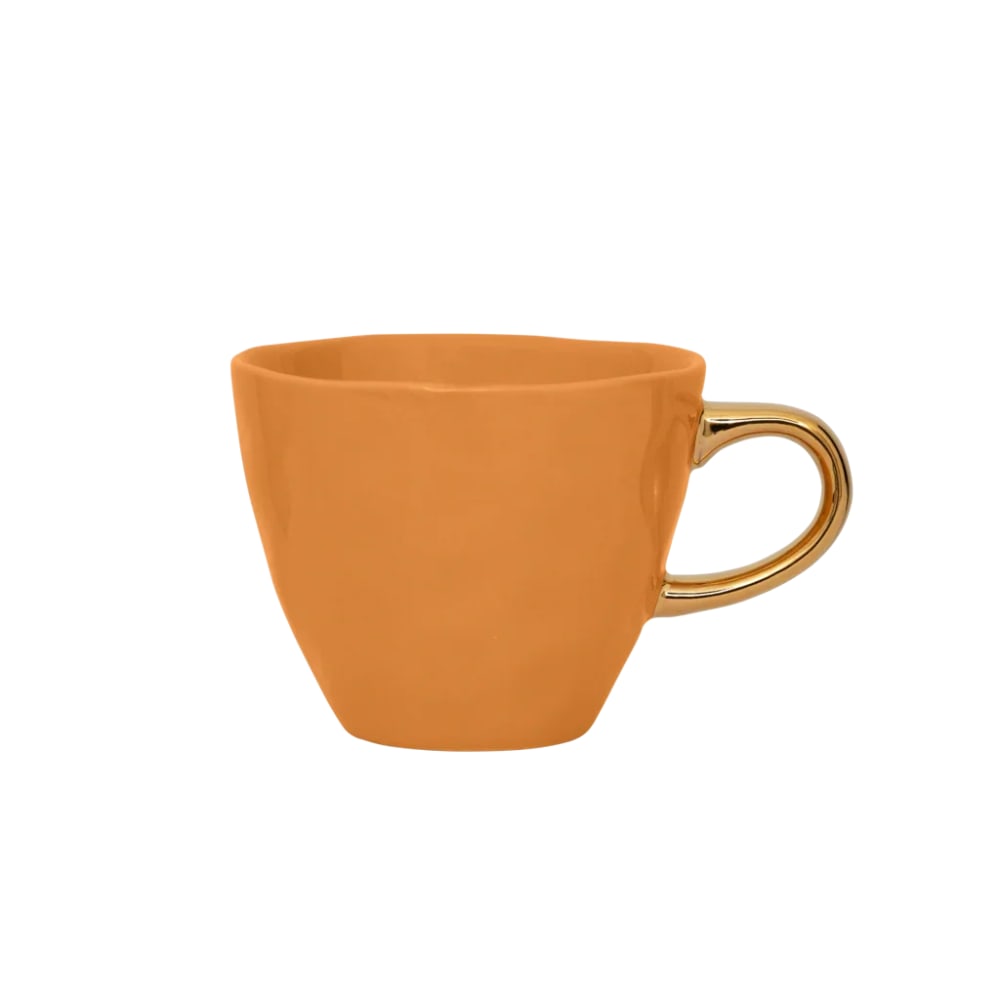 Tasse à café en céramique orange ø 8.5 * 7 cm