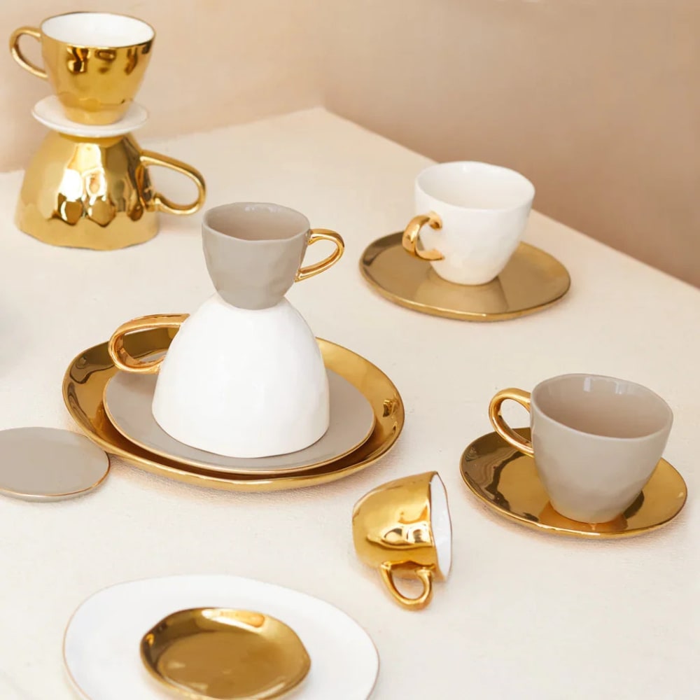 Teller aus Keramik gelb Ø21.5 * 2.3 cm - Maisons Du Monde