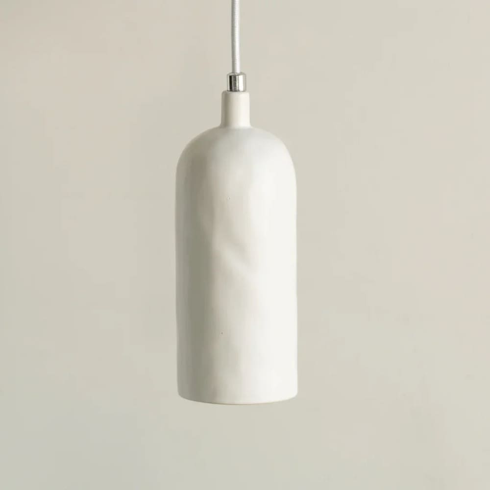 Lampe suspendue en céramique blanche ø 8.5 * 23 cm — vue 4