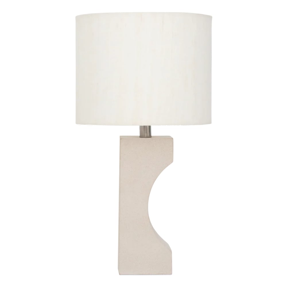 Lampe de table en céramique beige 27 * 21 * 50 cm