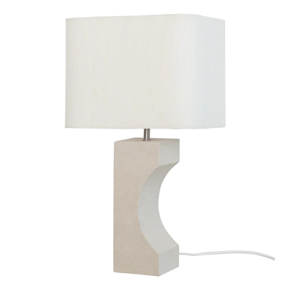 Tischlampe aus Keramik beige 27 * 21 * 50 cm - Maisons Du Monde