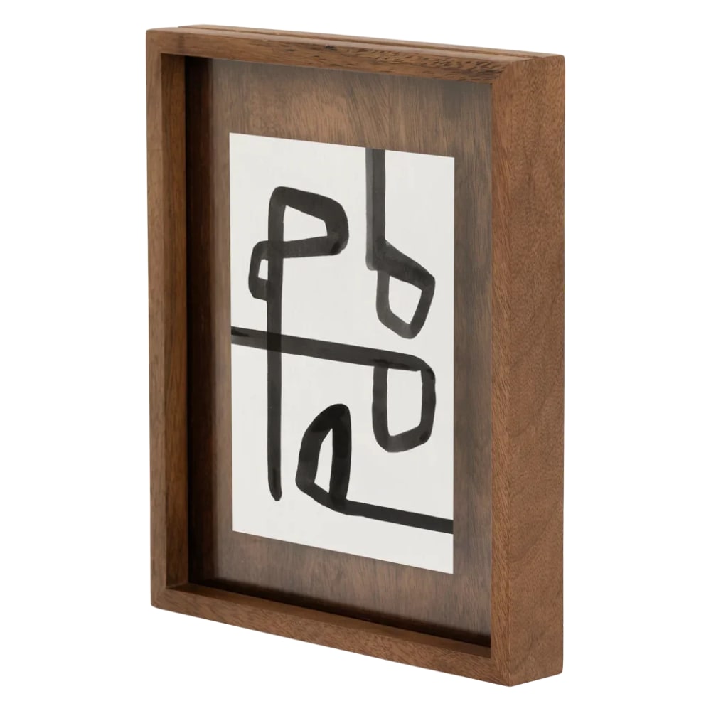Cadre photo en bois marron 25 * 4 * 30 cm — vue 4