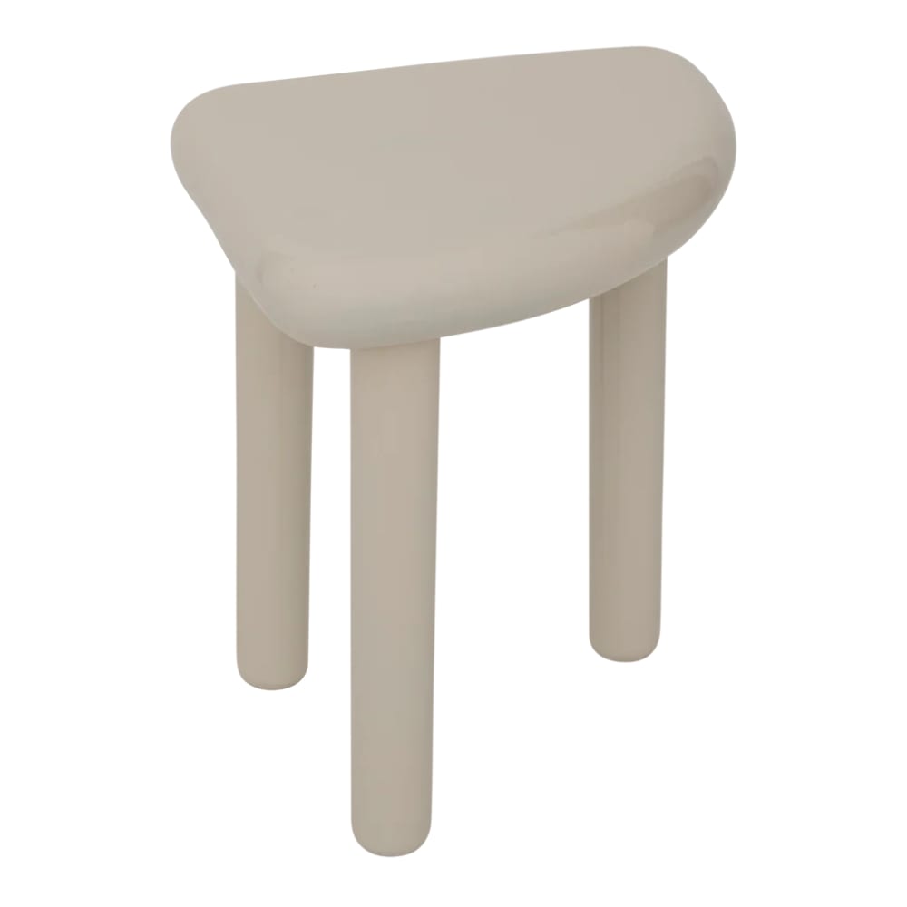 Table d'appoint en fer forgé beige 33 * 33 * 39 cm