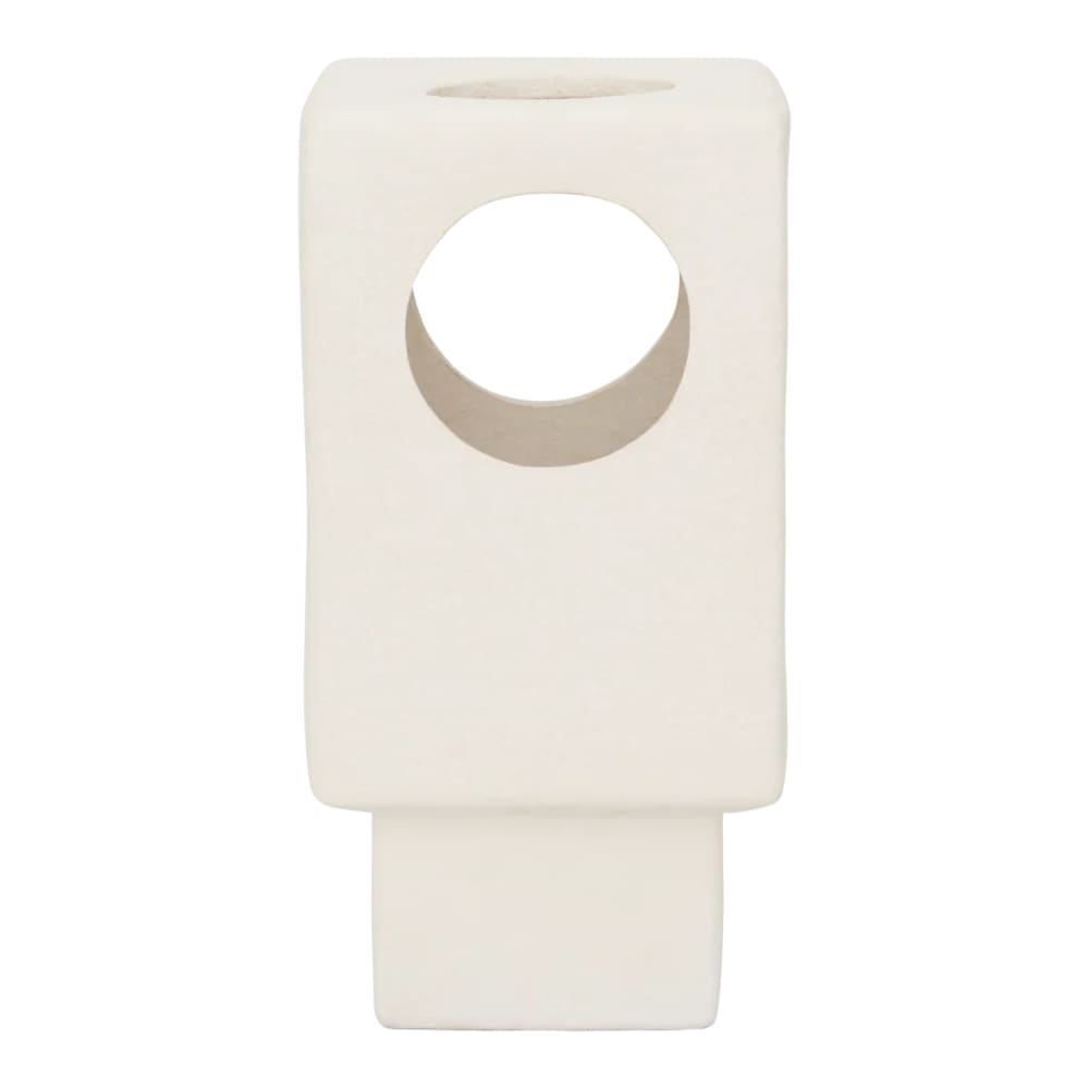 Lampe de table en pierre blanche 18 * 18 * 38 cm