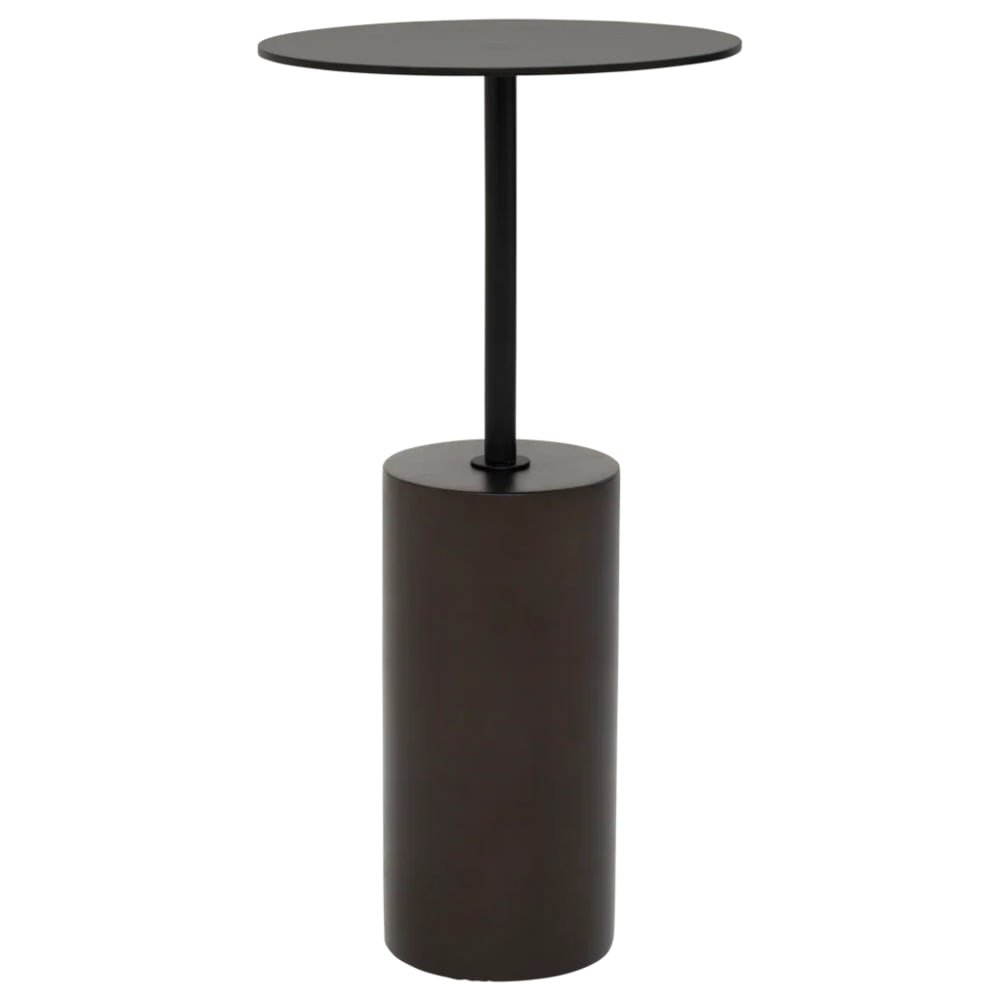 Table d'appoint en bois marron ø 28 * 55 cm
