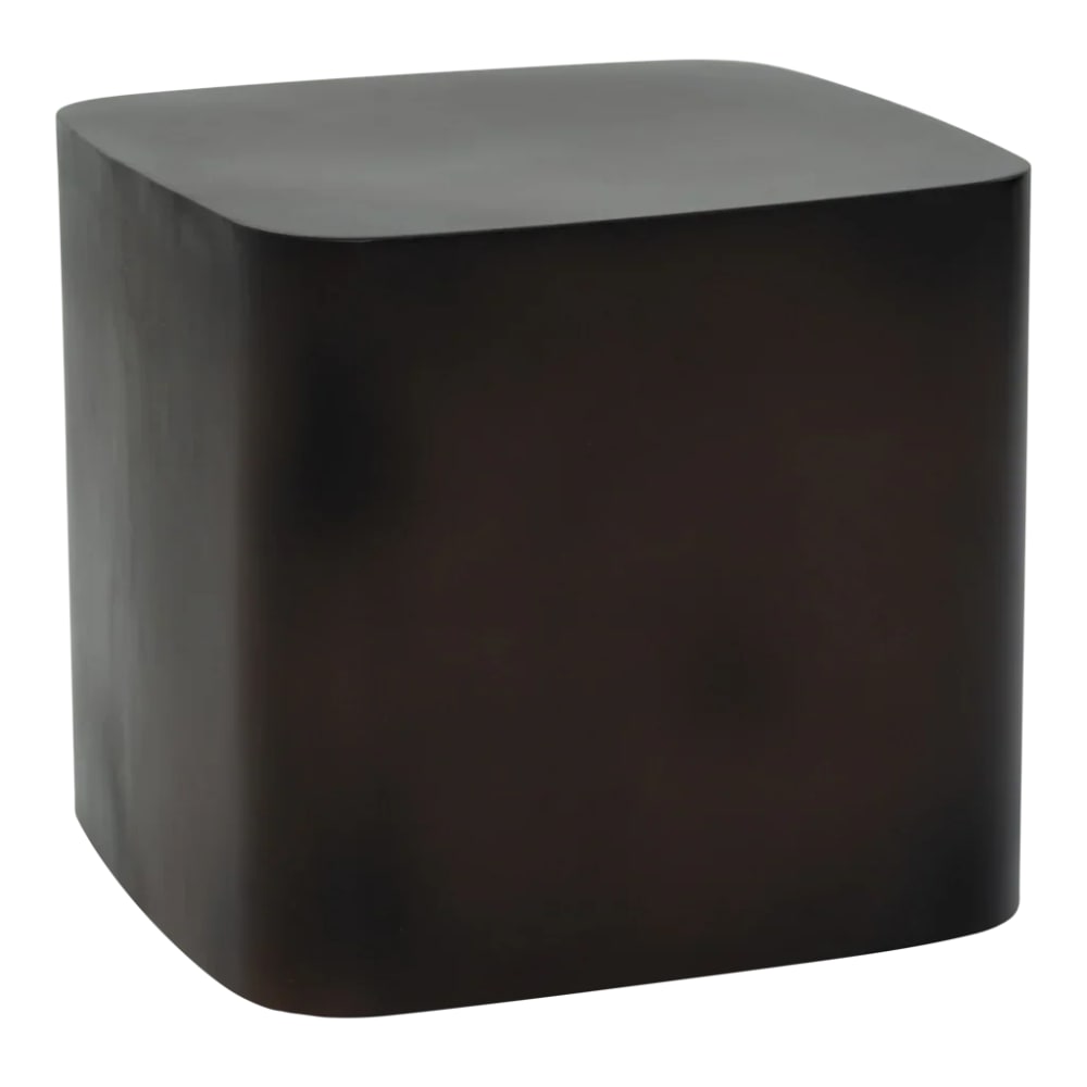 Table d'appoint en fer forgé marron 38 * 38 * 34 cm