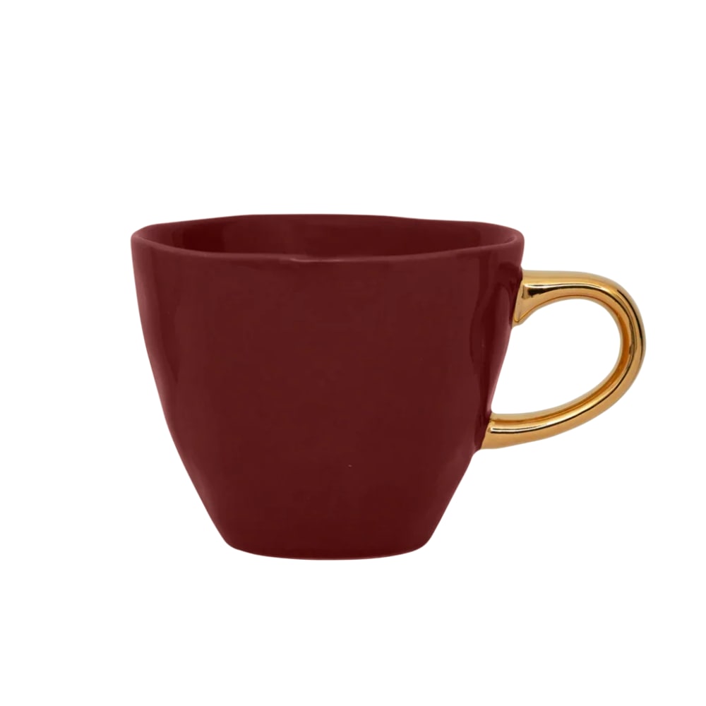 Tasse à café en céramique rouge ø 8.5 * 7 cm