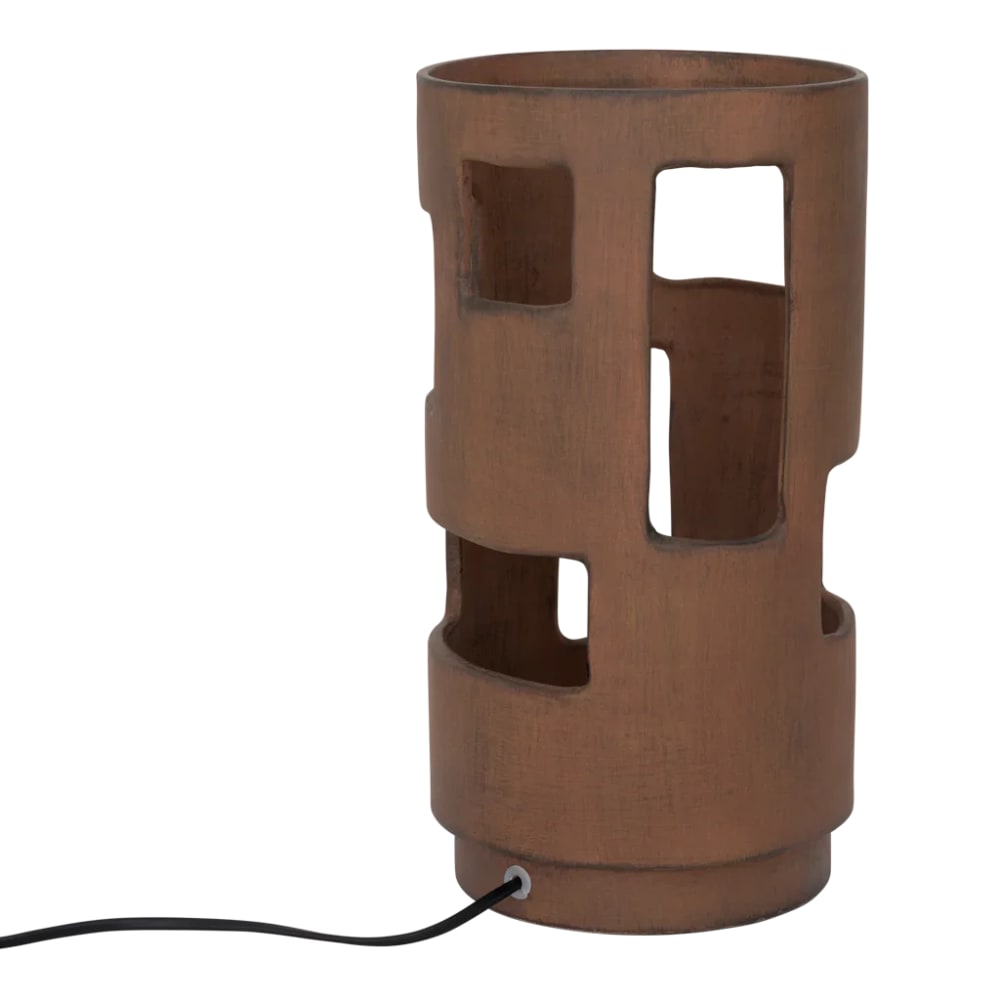 Lampe de table en céramique marron ø 18 * 35 cm — vue 4