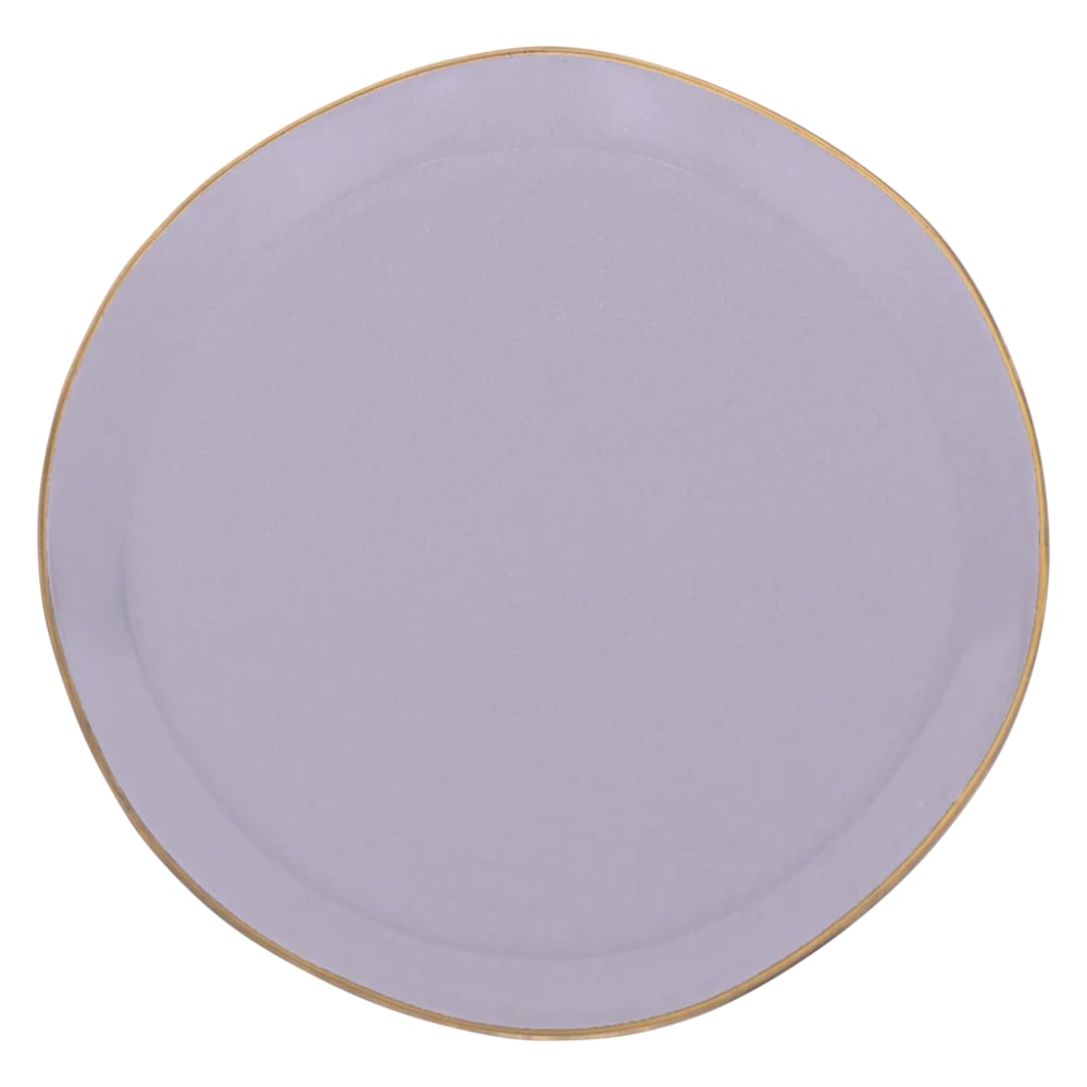 Assiette plate en porcelaine violette ø 17 * 1 cm
