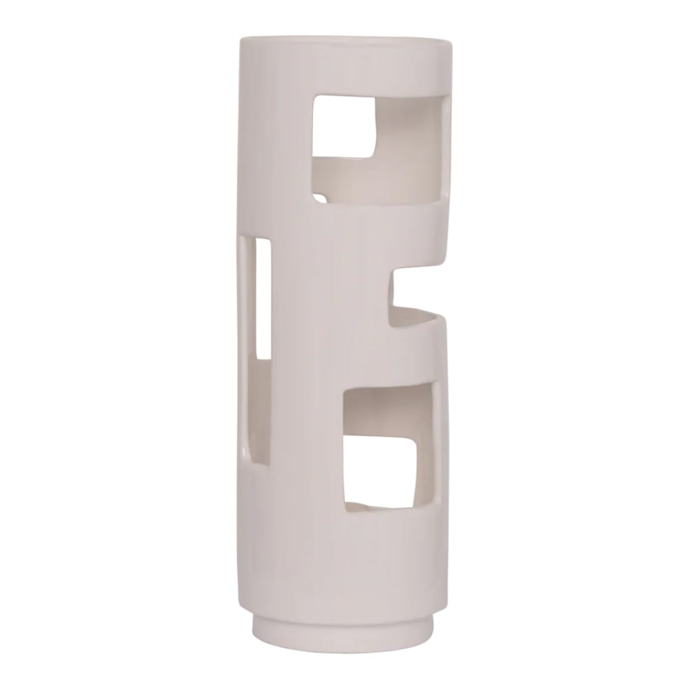 Lampe de table en céramique blanche ø 14 * 40 cm